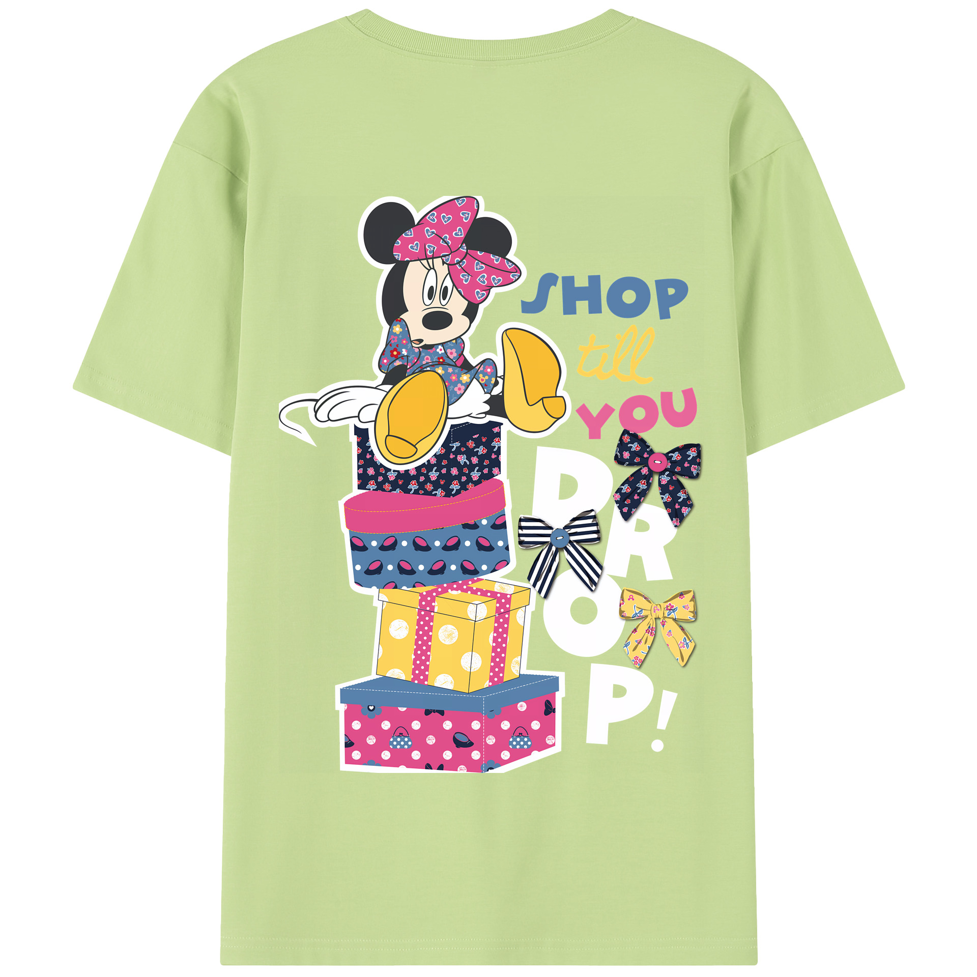 （画像用） ミッキーマウス Mickey Mouse 綿100％半袖Tシャツ（背面プリント）